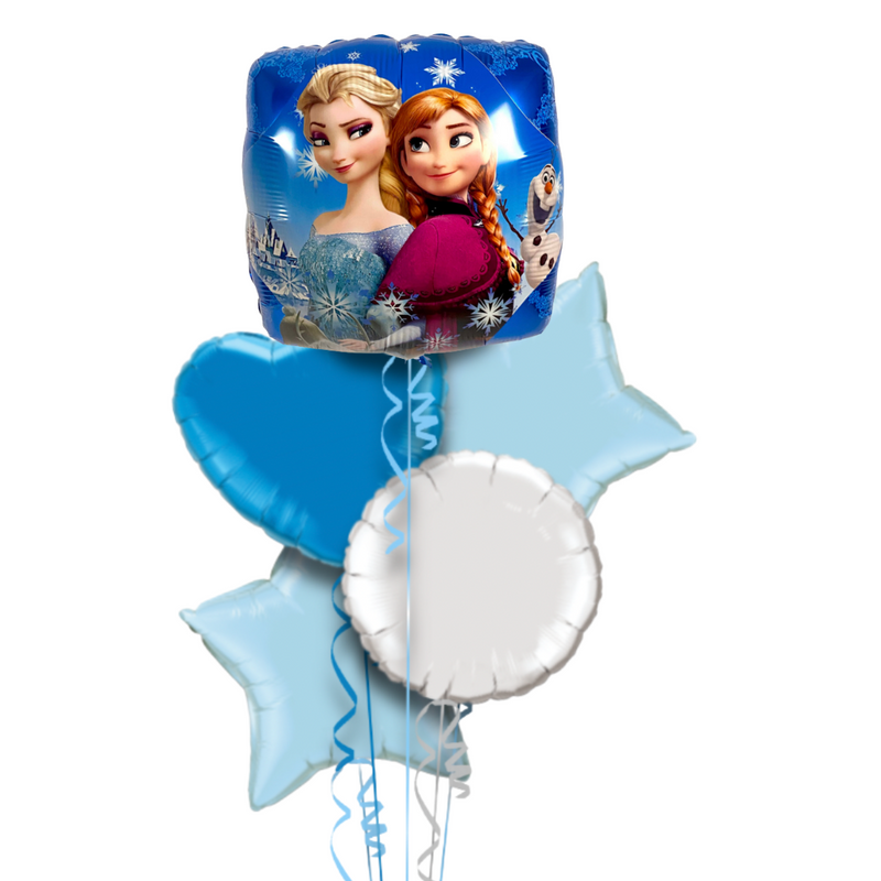 Frozen Sisters and Olaf Foil Balloon Bouquet