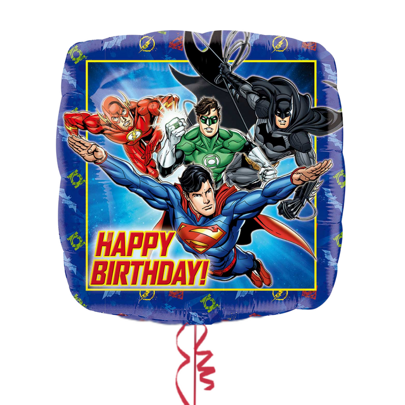 Superman Justice League Happy Birthday Foil Balloon Bouquet