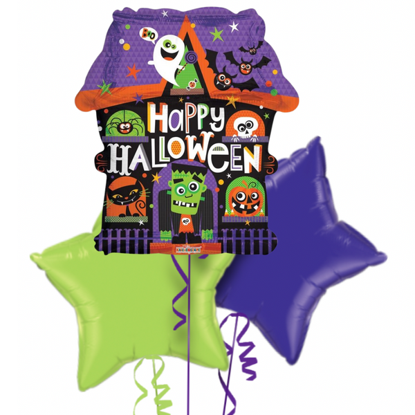 House of Scary Halloween Balloon Bouquet
