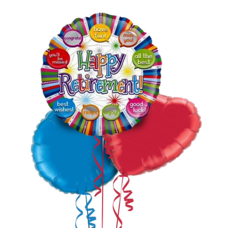 Happy Retirement and Special Messages Balloon Bouquet