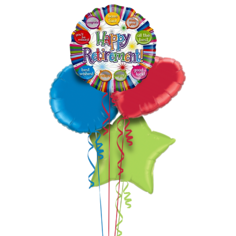 Happy Retirement and Special Messages Balloon Bouquet