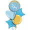 Gold and Blue Classy It's a Boy Balloon Bouquet