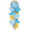 Gold and Blue Classy It's a Boy Balloon Bouquet