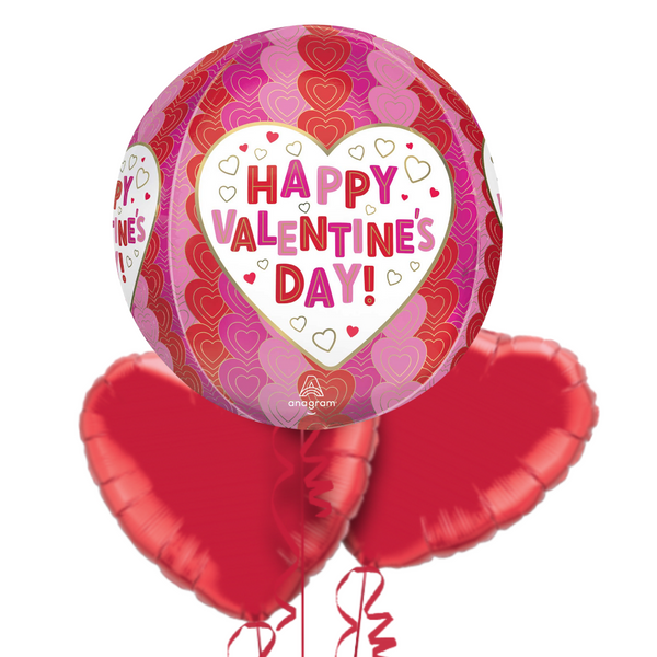 Valentine's Day Premium Orb Balloon Bouquet