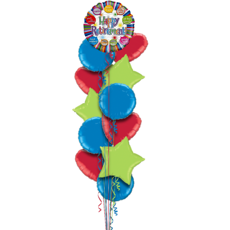 Happy Retirement and Special Messages Balloon Bouquet
