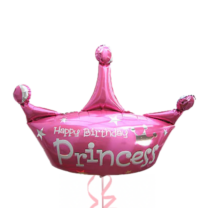 Happy Birthday Princess in Pink Foil Balloon Bouquet
