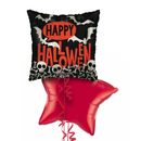 Happy Halloween Black and Red Balloon Bouquet