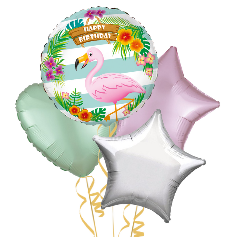 Flamingo Birthday Balloon Bouquet