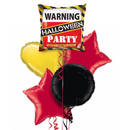 Warning Halloween Party Balloon Bouquet | Halloween Balloons
