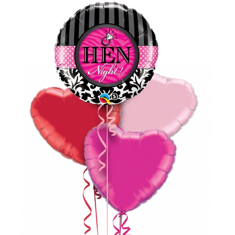 Hen Night Diamond Ring Foil Balloon Bouquet