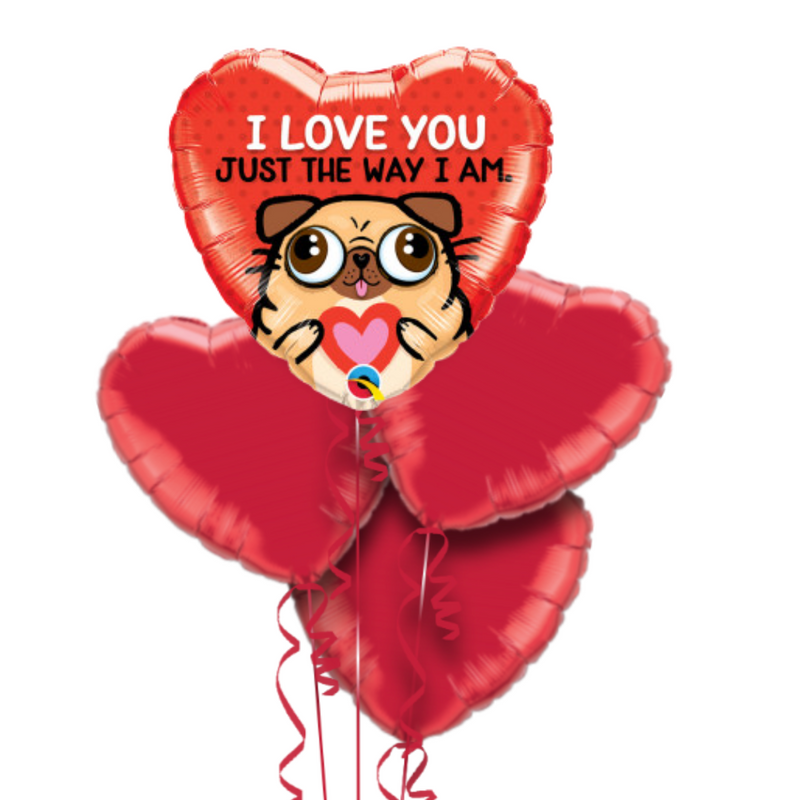 I Love You Just the Way I Am Balloon Bouquet