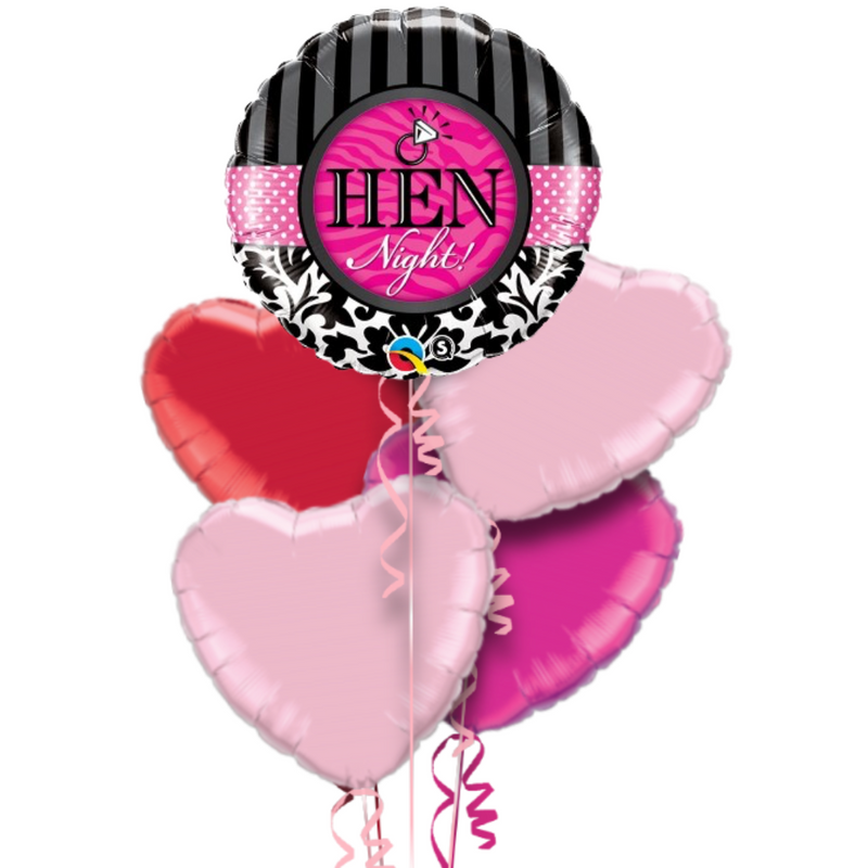 Hen Night Diamond Ring Foil Balloon Bouquet