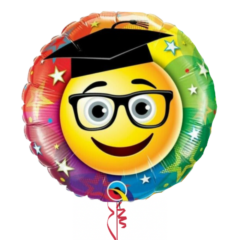 Graduation Emoji Foil Balloon Bouquet