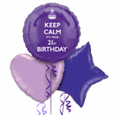 Keep Calm It's Your 21st Birthday Balloon Bouquet