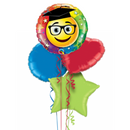 Graduation Emoji Foil Balloon Bouquet