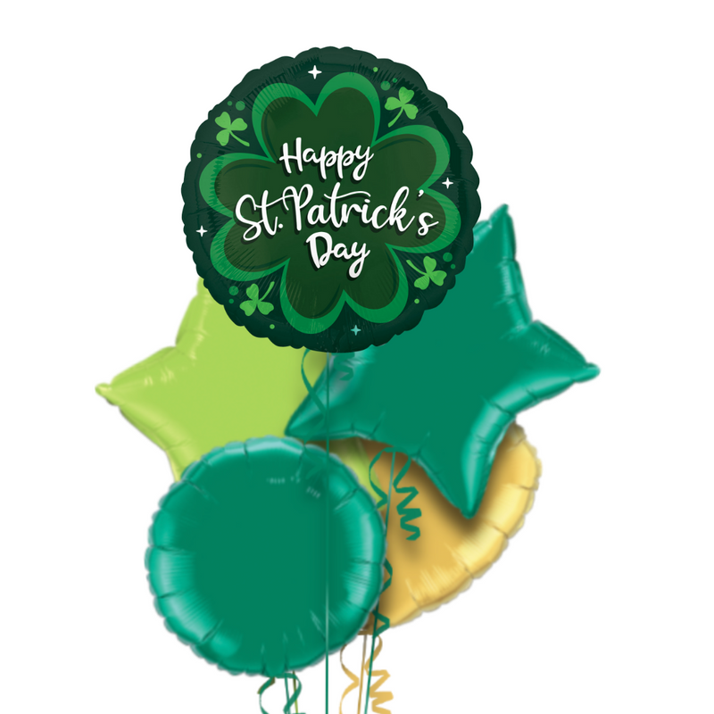 Happy St. Patrick's Day Green Balloon Bouquet