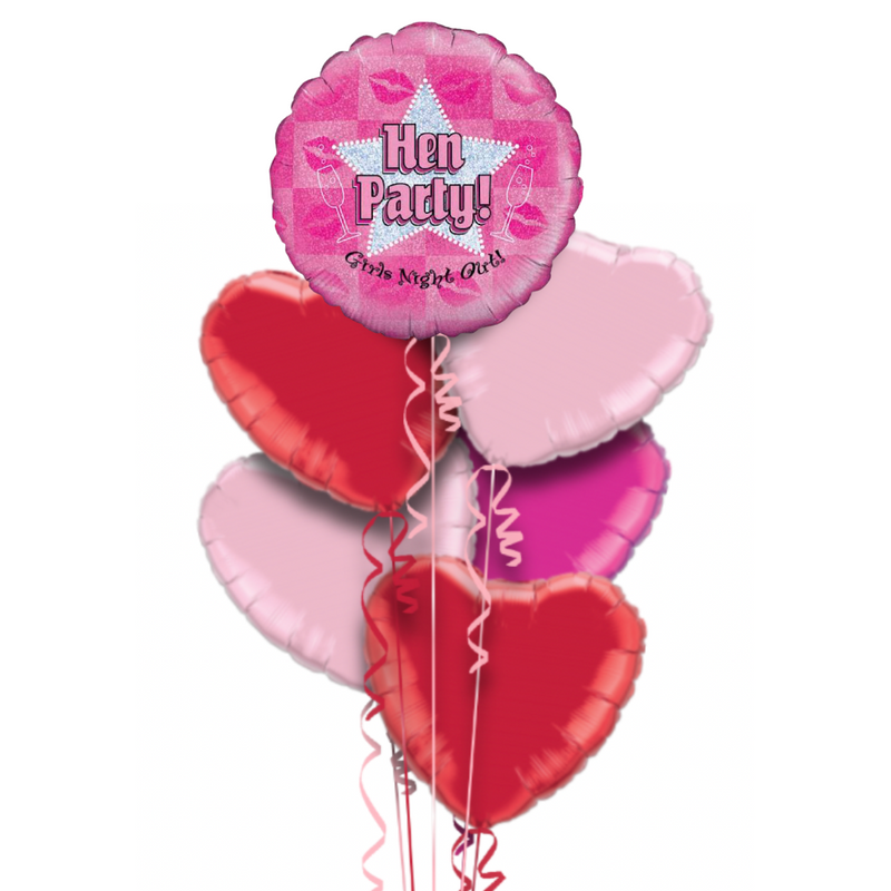 Hen Night Party Foil Balloon Bouquet