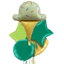 I Love Ice Cream Foil Balloon Bouquet