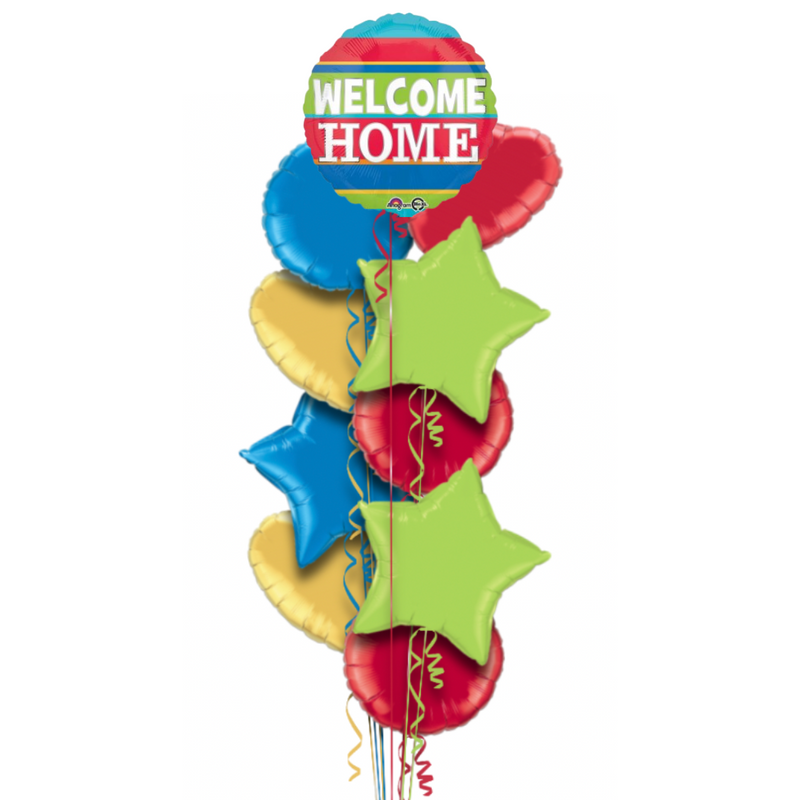 Welcome Home Stripes Balloon Bouquet