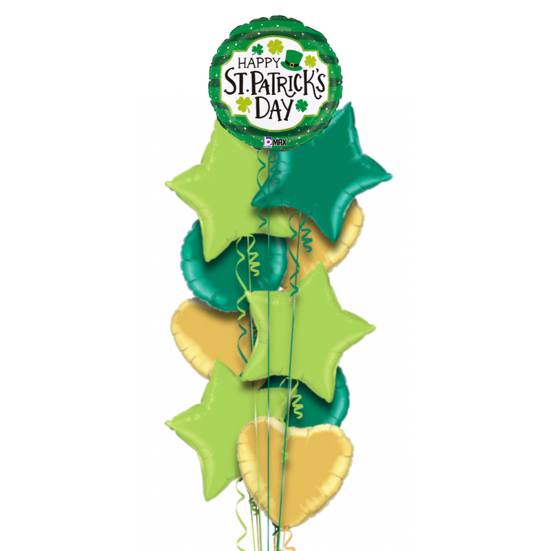 Happy St. Patrick's Day Small Hats Balloon Bouquet