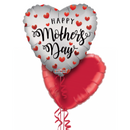 Happy Mothers Day Hearts Balloon Bouquet