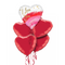 Geode Watercolour Love Heart Balloon Bouquet