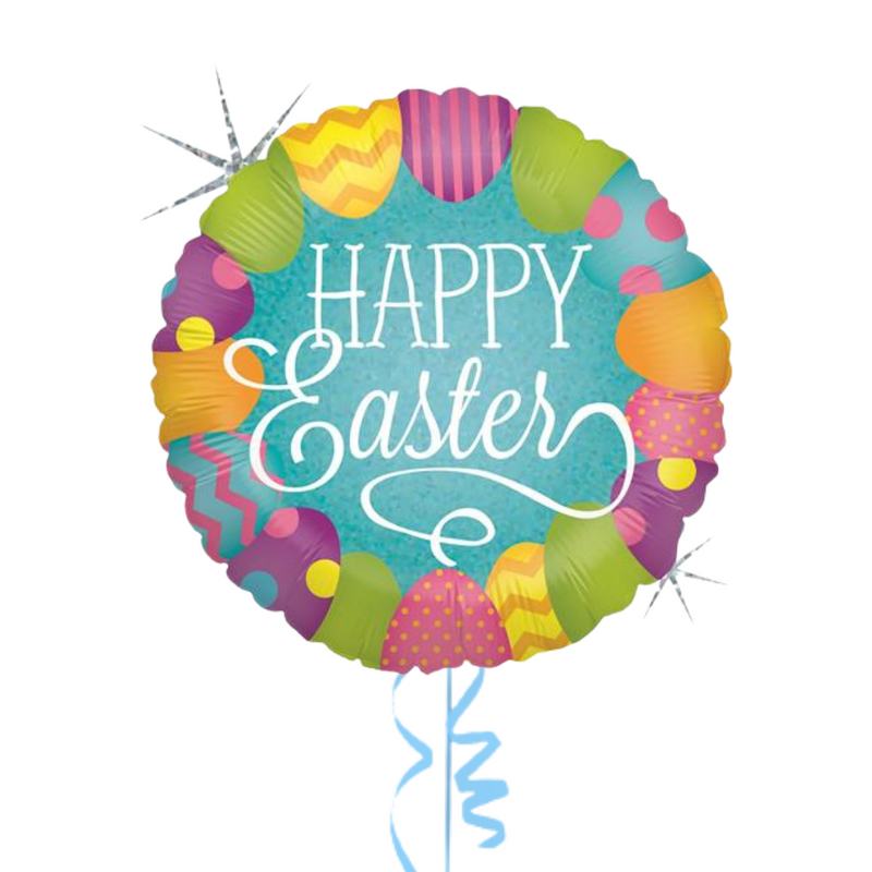 Happy Easter & Colorful Eggs Balloon Bouquet