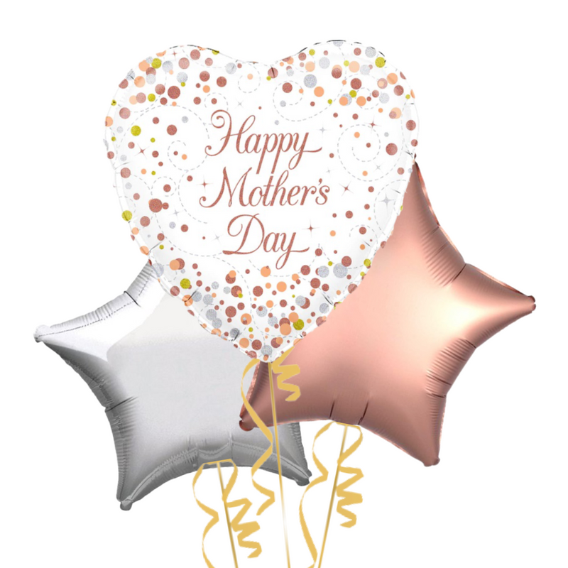 Rose Gold Happy Mother’s Day Balloon Bouquet