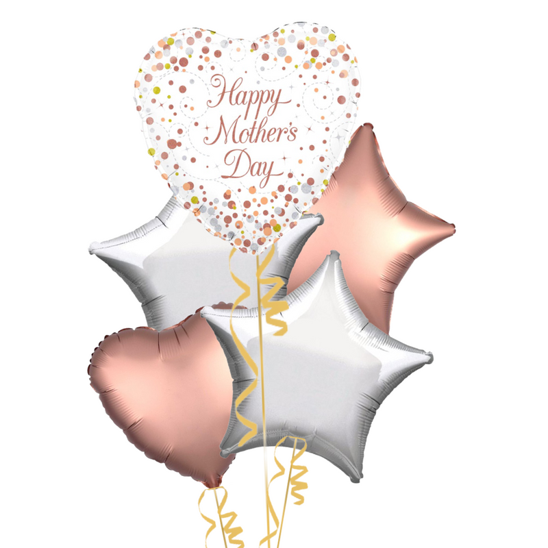 Rose Gold Happy Mother’s Day Balloon Bouquet