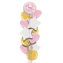 Merry Christmas Wonders Pink Balloon Bouquet