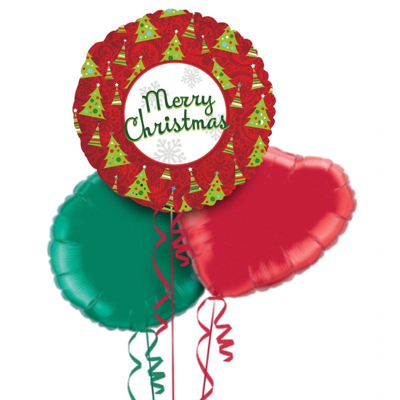 Merry Christmas Cute Balloon Bouquet