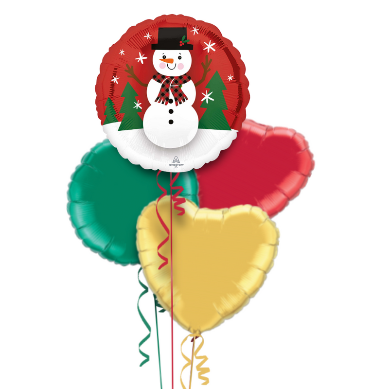 Let is Snow Christmas Foil Balloon Bouquet