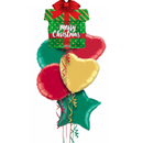 Merry Christmas Gift Balloon Bouquet