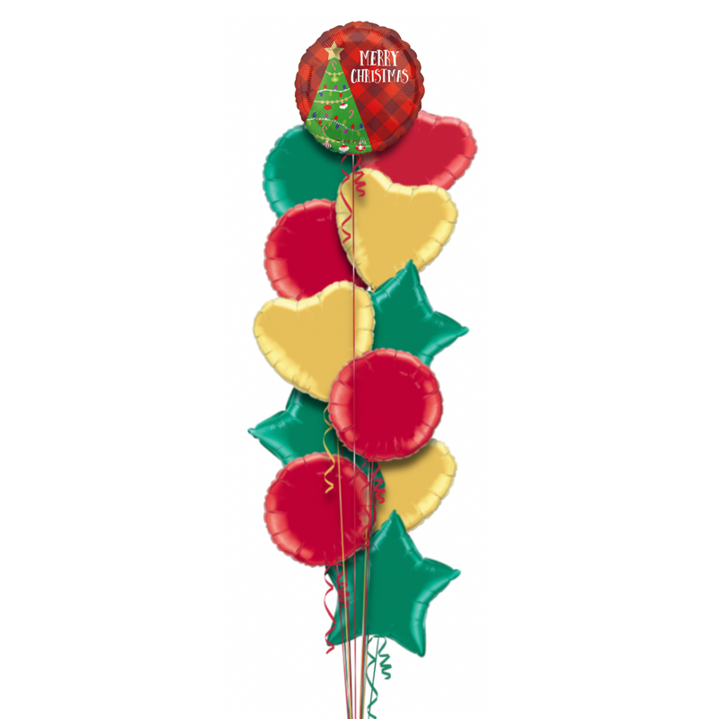 Merry Christmas Tree Balloon Bouquet