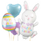 Easter Bunny & Pastel Egg Balloon Bouquet