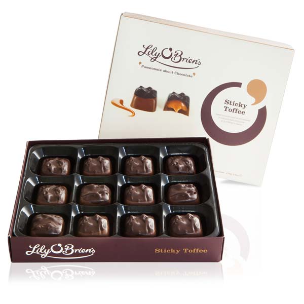 Sticky Toffee Collection, 12 Chocolates, 170g